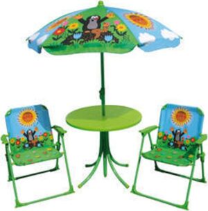 Zahradní set Krtek židle + stolek + deštník
