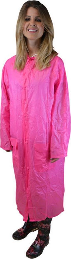 Pláštěnka PVC neonová-růžová vel. L/XL