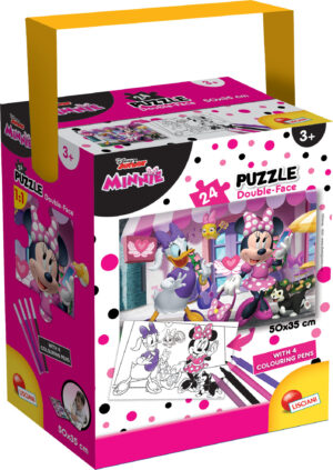 Minnie a Daisy Puzzle 24 2v1 4 fixy 50x35 cm