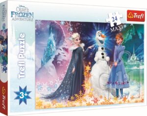 Trefl Puzzle 24 Maxi Frozen 2 - Vánoce s Olafem