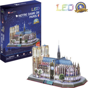 Puzzle 3D Notre Dame de Paris / led - 149 dílků
