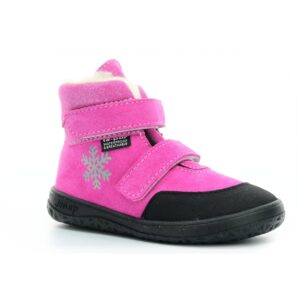Jonap Jerry zima růžová devon vločka vlna barefoot boty 26 EUR
